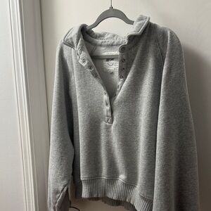 Aerie Light Gray Cozy Hoodie